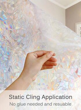 Window Privacy Film Static Window Clings Vinyl 3D Window Dec