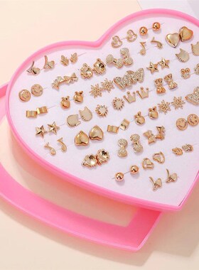 New Design Random 36 Pairs/Lot Lovely Mini Earing Cute Snowf