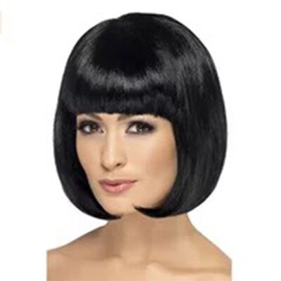 Wear And Go Glueless Bob Wig Remy Human Hair Wig With Bangs