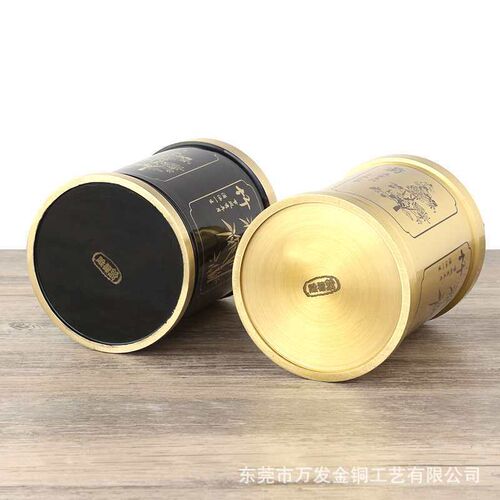 Brass pen container ornaents office study desktop table pen