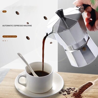 Moka Pot Italian Coffee Machine Espresso Aluminum Geyser