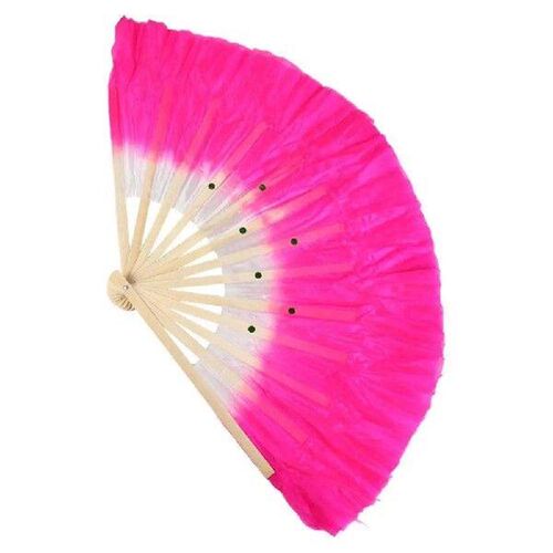 Chinese Folk Art Half Circle Silk Rose Silk Veil Belly