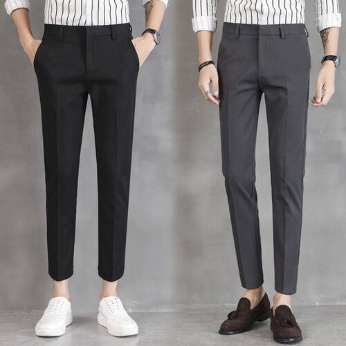 Mens Western Pants Autumn an Winter Croppe Suit Pants Mens