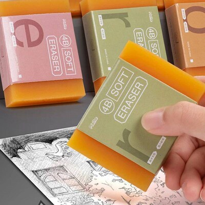 Extra Large No Smudge Soft Soap Rubber Eraser for B 2B 3B 4B