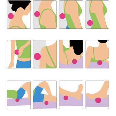 ?? Fitness Ball High Density EPP Peanut Massage Ball Light