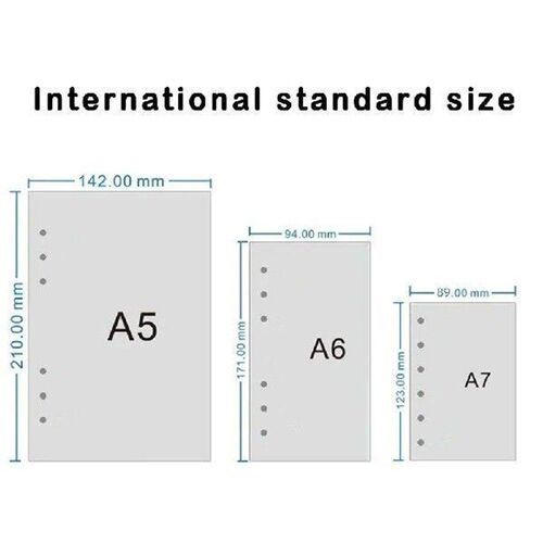 6 Hole A5 A6 A7 Loose Leaf Refill Paper Flower Fruit Inner