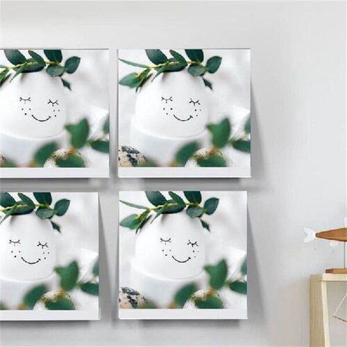 Record Shelf Wall Mount, 12 Inch Clear Acrylic Album Record