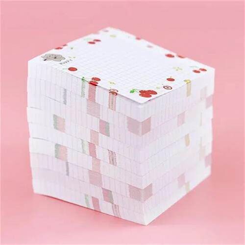 80 Pages/pack Kawaii Animals and Fruits Sticky Notes Memo Pa