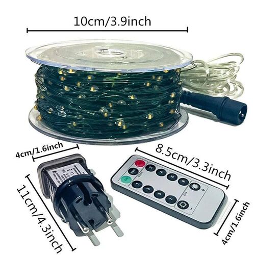 1000/500LED Fairy String Lights Christmas Garland Outdoor De
