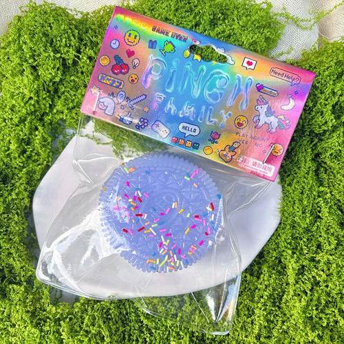 Handmade Soft Cookie taba Squishy Silicone Stress Relief Squ