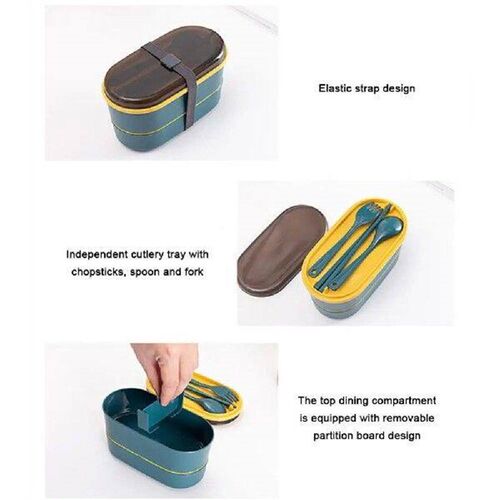 Lunch Box Students Work Double Portable Hermetic Lunch Box