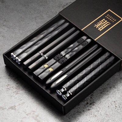 5 Pairs Japanese Chinese chopsticks Sushi Sticks Reusable Me