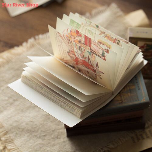 100pcs/lot Memo Pads Material Paper Magic Book Junk Journal