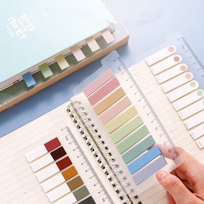 200 Sheets Morandi Index Tabs Bookmark Sticky Notes Notepad