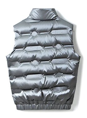 Winter explosive men bright face solid color vest, put on cl