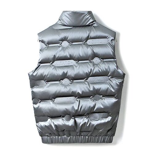 Winter explosive men bright face solid color vest, put on cl