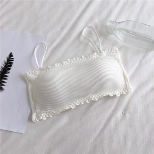Womens Cotton Bra Female Tube Top Bra Womens Suspender Und
