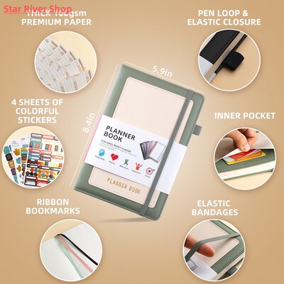 A5 Weekly plan Monthly Plan lattice grid notebook planner