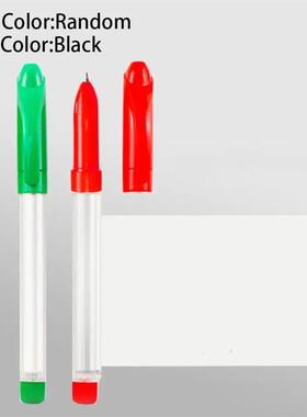 1PC Black Gel Pen with Retractable Blank Scroll ABS and Coat