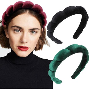 Haimeikang Solid Color Velvet Headband Hair Bands Winter New