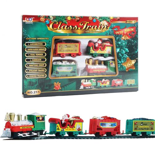 Christmas Train Set Simulation Head Electric Railway Train S