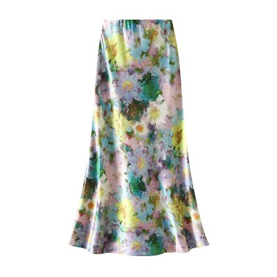 High-end Feeling Dizzy Oil Painting Skirt 2025 Fashion Tempe