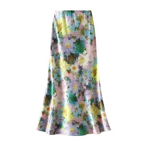 High-end Feeling Dizzy Oil Painting Skirt 2025 Fashion Tempe