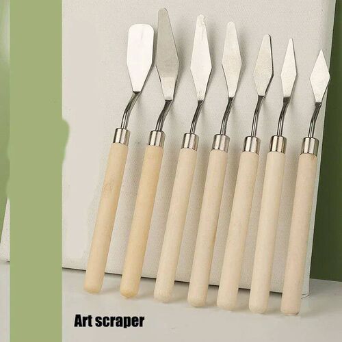 Paint Oil Painting Scraper Stainless Steel Flat Point Paint