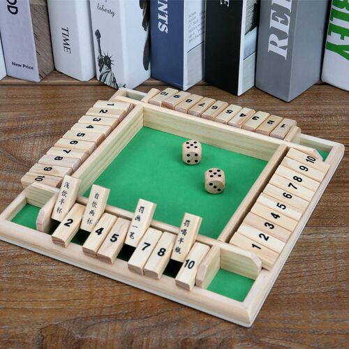 Wooden Four sided Flip Game KTV Bar Friends Gathering Leisu