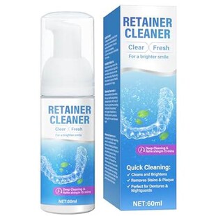 Retainer Cleaner, Denture Cleaner Foam for Teeth Whitenin