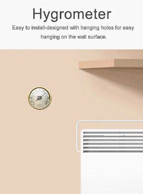 2 in 1 Humidity Temperature Meter Wall Mounted Clear Read