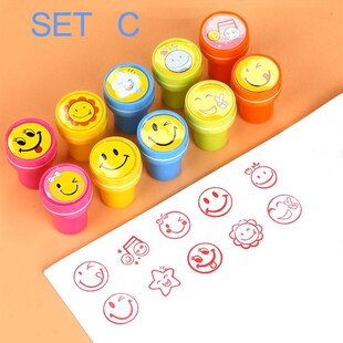 1 set  Self Inking Comment Stamp for Teachers Kids Decorativ