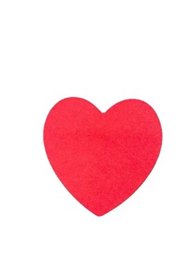 100sheets/pc Memo Pad Solid Color Heart Shaped Notepad for S