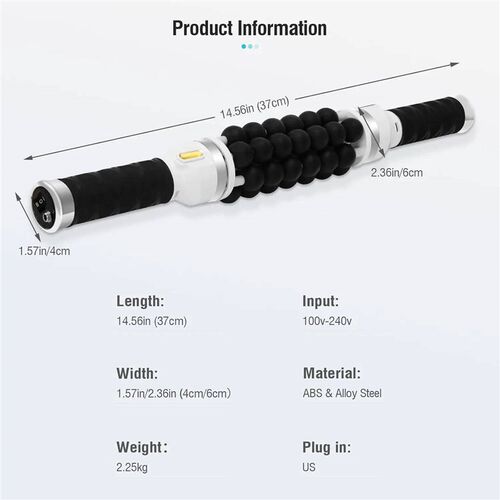 40W Electric Roller for Muscle Body Relaxing High Frequency