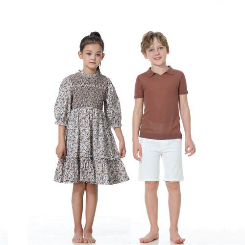 Blossom 2023 Summer Girls Floral Dress Kids Smocked Dresses