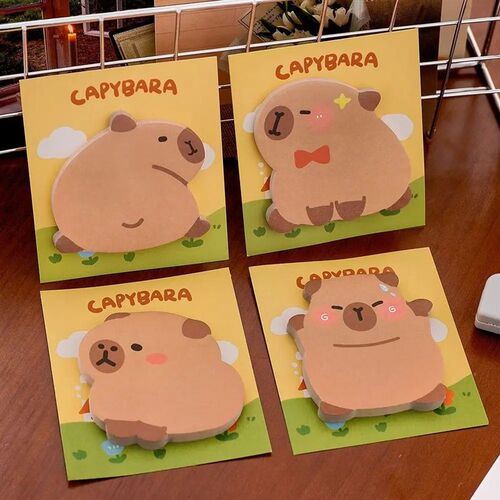 2024 Kawaii Capybara Bear Animals Memo Pad N Times Sticky No
