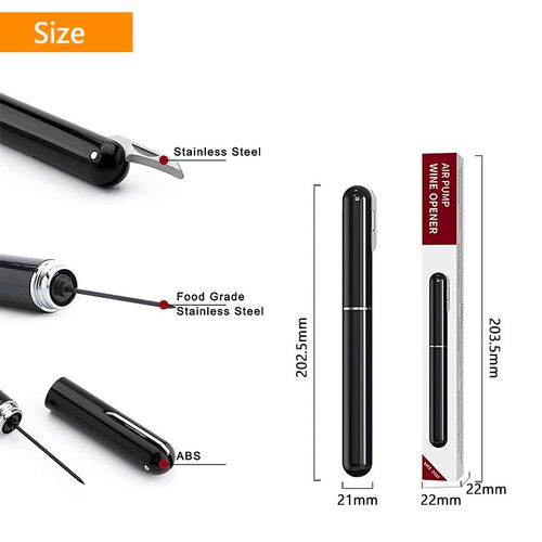 Air Pressure Pump Wine Bottle Opener Portable Stainless Stee