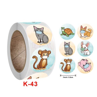 Rolled Mask Sticker for Kids Encouragement DecorationMask St