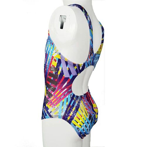 BaNFeI Professional Swimwear Girls Plaid One Piece Swimsuit