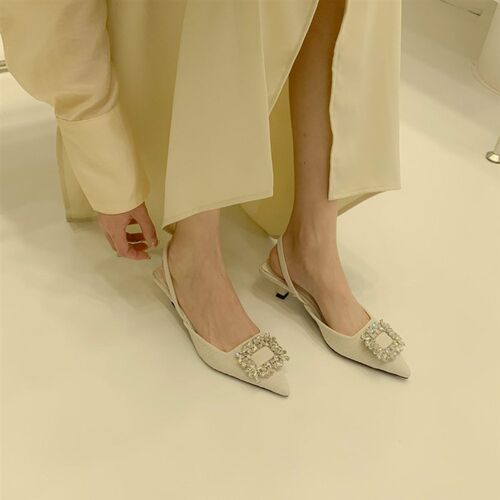 Summer 2023 New Womens Shoes Pumps  Pointed Toe Mules Shall