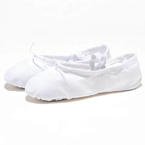 Soft Red Black  White Pink Kids Girls Flat Ballet Shoes Wome