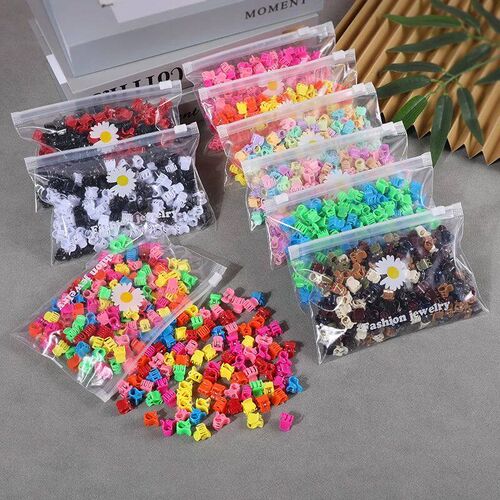 50Pcs Girls Cute Colorful Hair Clips Flower Star Small Hair