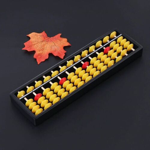 Abacus Soroban Beads Column Kid School Learning Tools Educat