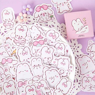 45 Ps/pak Cute Rabbit Daily Kawaii Deoration ers Planner Sra