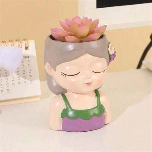 Cute Girls Creative Courtyard Balcony Garden Planter -