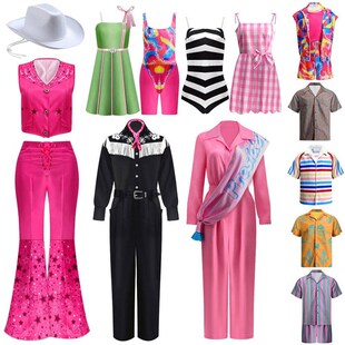 New Movies Margot Robbie Women Barbi Dress Up Halloween Men