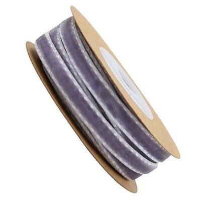 Velvet Ribbon Cloth Accessories Grey DIY Ribbons Wired
