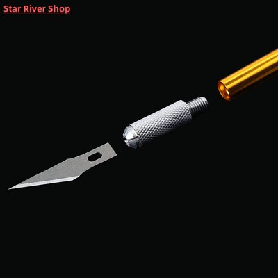 1 Set Craft Knife With 6Pcs Blade Craft Engraving Phone Repa