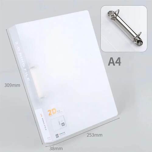 Office Document Binder File Folder Practical Plastic D-shape