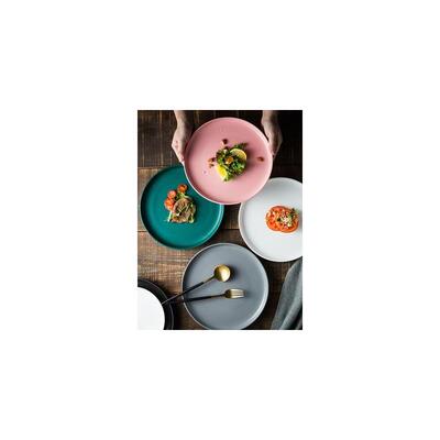 Nordic creative ceramic steak plate web celebrity cutlery新